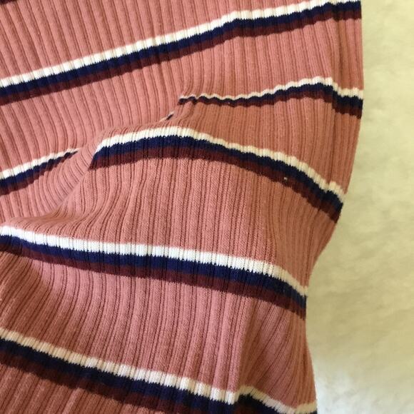 Forever 21 Dusty Pink mixed Striped T-shirt Dress - Picture 5 of 9